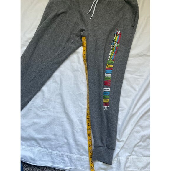 Super Mario Mariokart Sweatpants Jogger Womens Large Drawstring Rainbow Road - Picture 6 of 9